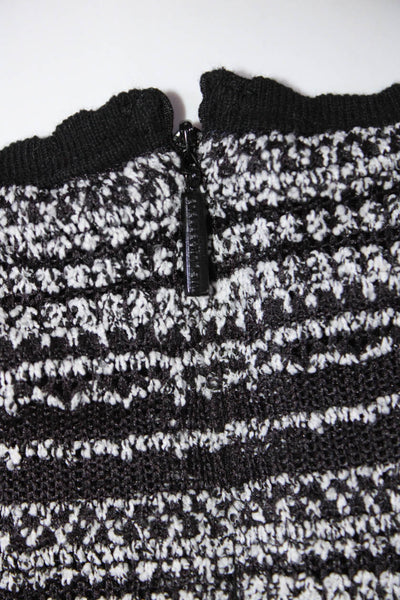Karl Lagerfeld Women's Spotted Sleeveless Knit Midi Tank Dress Black Size 12