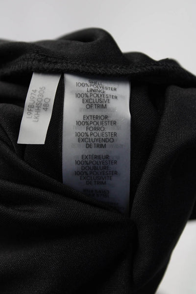 Karl Lagerfeld Women's Spotted Sleeveless Knit Midi Tank Dress Black Size 12