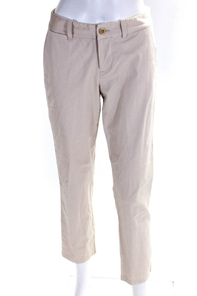 Polo Golf Ralph Lauren Womens Skinny Leg Chino Pants Beige Cotton Size 0