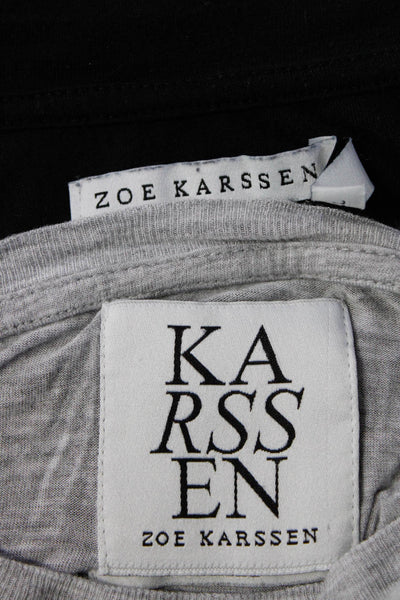 Karssen Zoe Karssen Womens Tree Simplicite Graphic T-Shirt Black Size XS Lot 2