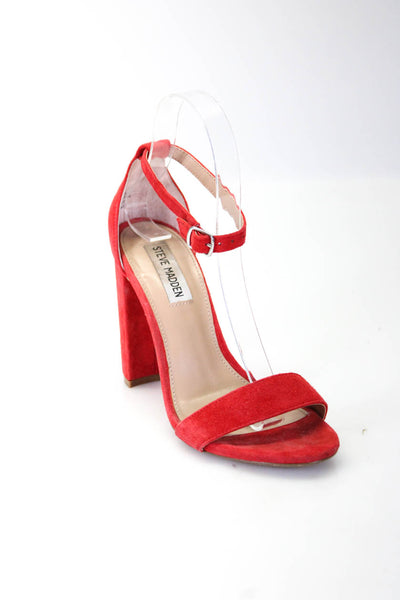 Steve Madden Women's High Heel Sandals Red Black Size 7 Lot 2