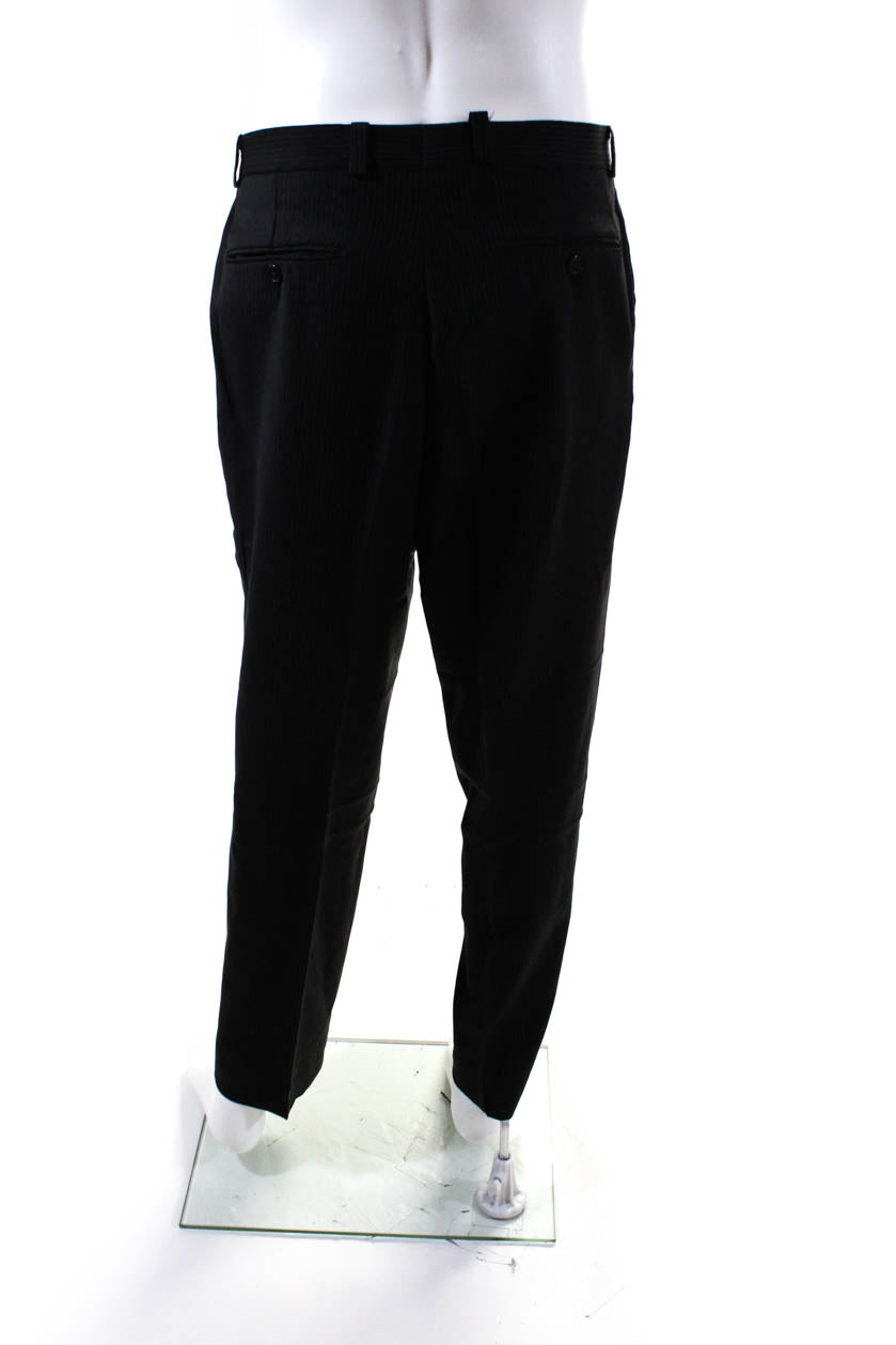 Calvin Klein Mens Black Wool Pinstriped Blazer Matching Pants Set Size -  Shop Linda's Stuff