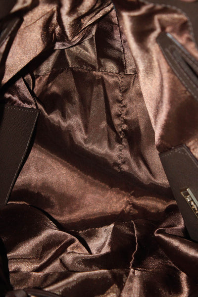 DKNY Womens Leather Gold Tone Zip Across Shoulder Handbag Beige