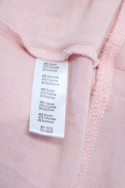 P.J. Salvage Womens Long Sleeve Graphic Sleepshirt Pink White Size XS, Lot 2