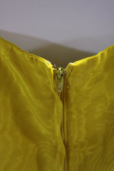 Joanna Nelson Women's Midi Dress Long Jacket Two Piece Set Yellow Size M