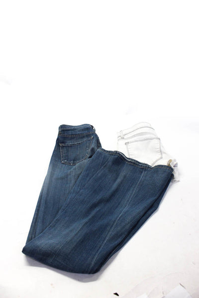 J Brand Women's Midrise Five Pockets Cut-Off Denim Short White Blue Size 24 Lot