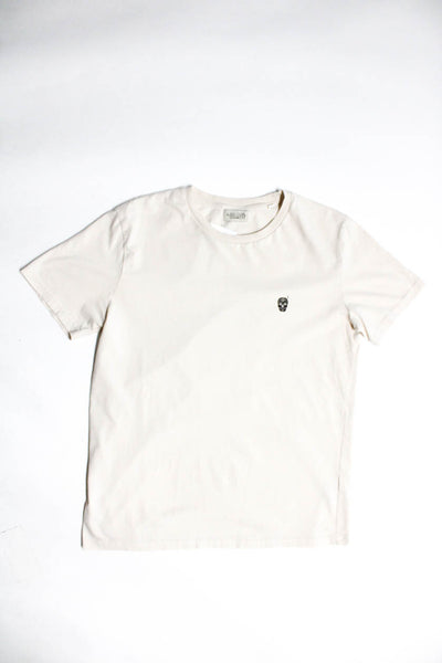 Suspicious Antwerp Boys Organic Cotton Short Sleeve Graphic T-Shirt Beige Size S