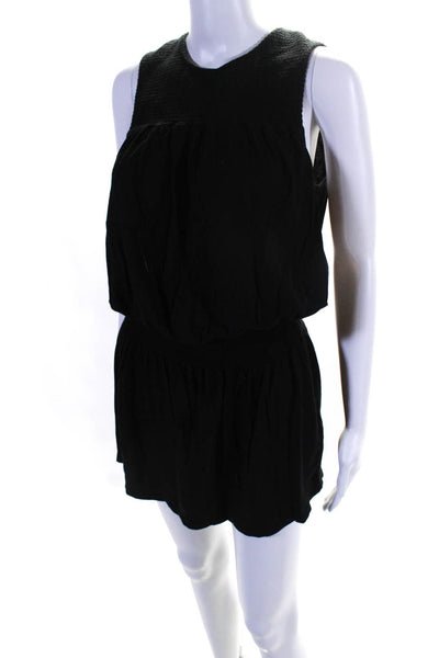 Soft Joie Women's Sleeveless Crewneck Blouson Mini Dress Black Size S