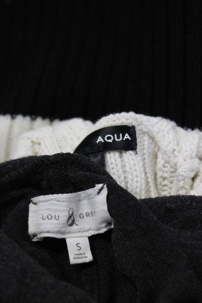 Aqua Lou & Grey Womens Color Block Turtleneck Sweater Size Small Lot 2