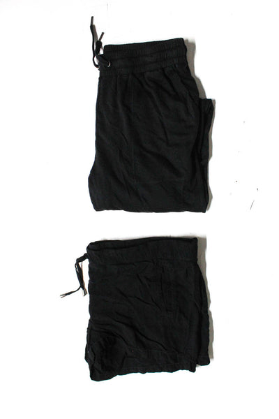 Splendid Women's Sweatpants Drawstring Shorts Black Size M Lot 2