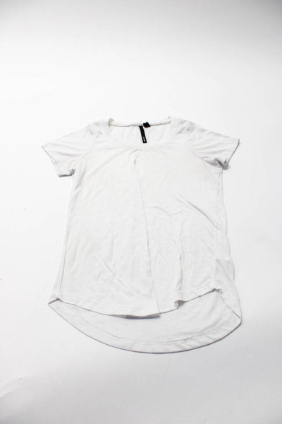 J Crew Joe's Collection Womens Striped Button T-Shirt White Blue Size 00 Lot 2
