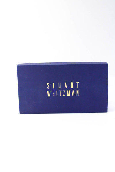 Stuart Weitzman Womens Asymmetrical Collar Mesh Stiletto Heels Beige Size 8.5