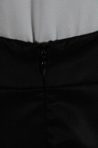 Zac Posen Womens Pencil Skirt Black Wool Size 8