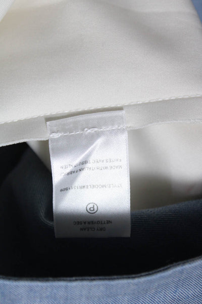 Robert Rodriguez Womens Color Block Cotton Linen Denim Skirt Multicolor Size 2
