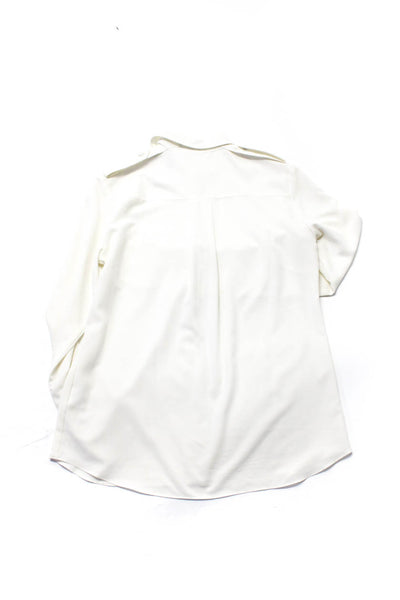 Nili Lotan Men's Long Sleeve Pocket Detail Button Down Shirt White Size XS