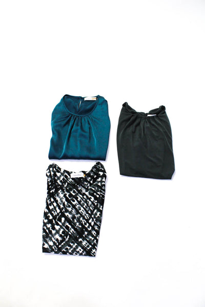 Calvin Klein Womens Tie Dye Pleated Sleeveless Tank Tops Gray Size PS XSP Lot 3