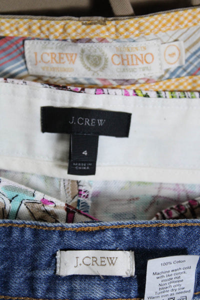 J Crew Womens Denim Chino Shorts Multi Colored Size 26 4 Lot 3