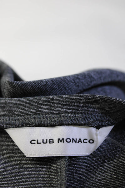 Club Monaco Women's Crew Neck Sleeveless Midi Bodycon Dress Gray Size M
