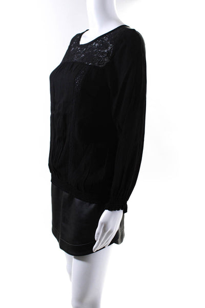 Joie BCBGMAXAZRIA Women's Lace Blouse Mini Skirt Black Size XS Lot 2