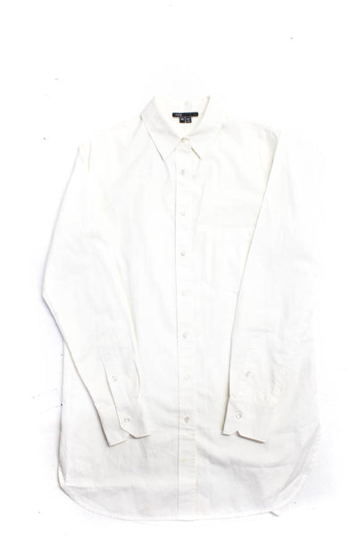 Vince Men's Cotton Long Sleeve Collared Button Shirt White Size XS