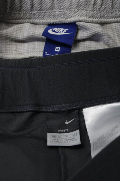 Nike Womens Solid Gray Drawstring Active Shorts Size M lot 2