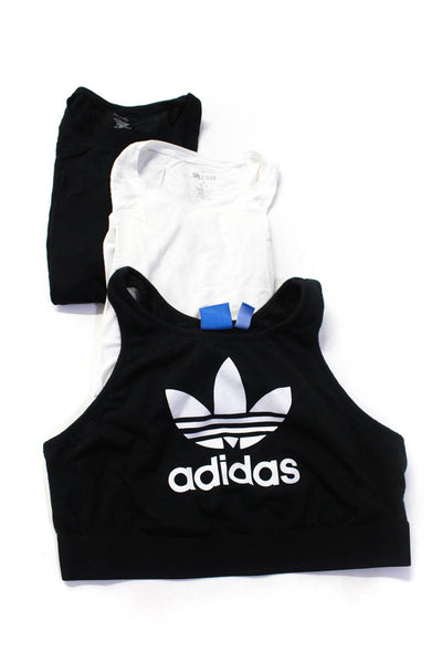 Splits59 Adidas Womens Sports Bra White Crew Neck Muscle Tank Top Size M L Lot 3