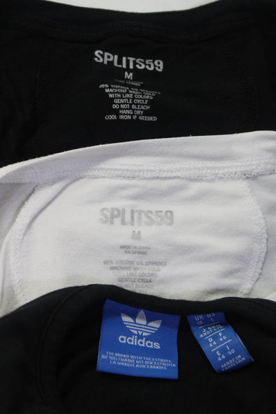 Splits59 Adidas Womens Sports Bra White Crew Neck Muscle Tank Top Size M L Lot 3