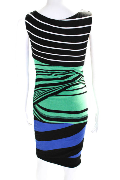 Bailey 44 Womens Striped Print Knee Length Bandage Dress Multicolor Size S