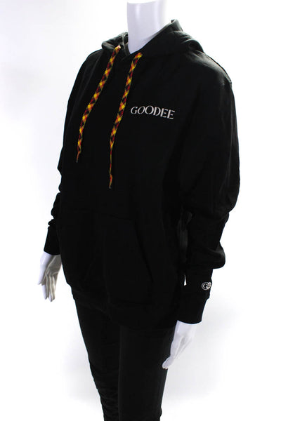 Goodee X KOTN Womens Pullover Hoodie Black Cotton Size Small