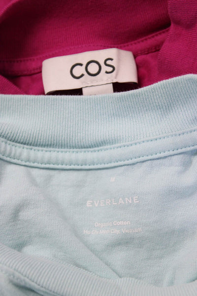 Everlane Cos Mens Organic Cotton Round Neck Short Sleeve Tops Blue Size M Lot 2