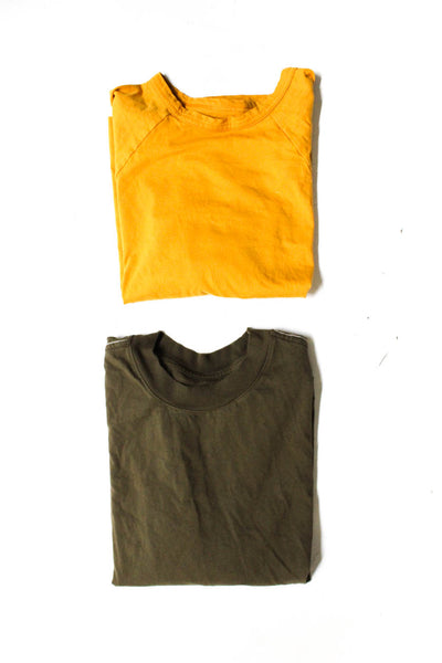 Everlane Mens Cotton Short Sleeve Round Neck T-Shirts Green Size M Lot 2