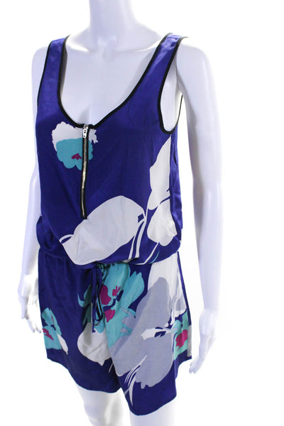 Yumi Kim Women's Scoop Neck Sleeveless Drop Waist Mini Dress Blue Size S
