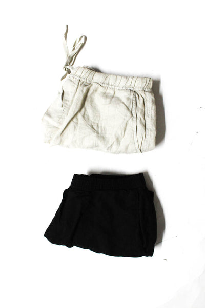 Velvet Women's Linen Drawstring Mini Shorts Green Size M Lot 2