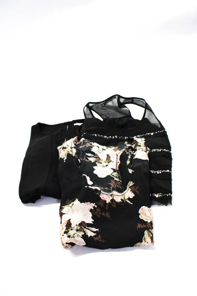 Joie Cooper & Ella Patterson J Kincaid Womens Silk Tops Black Size L M Lot 3