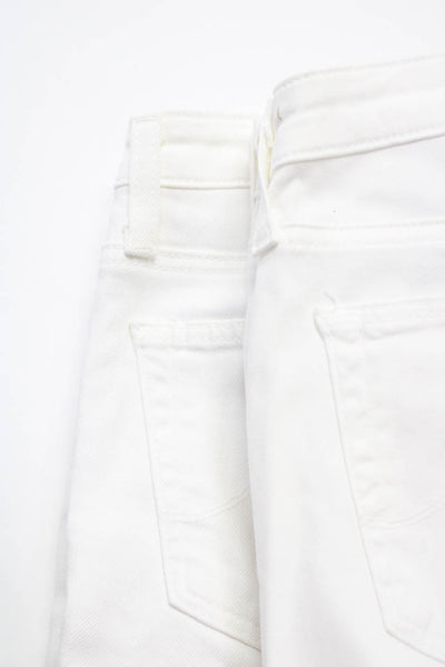 AG Adriano Goldschmied Womens Low Rise Skinny Jeans White Size 26 27 Lot 2