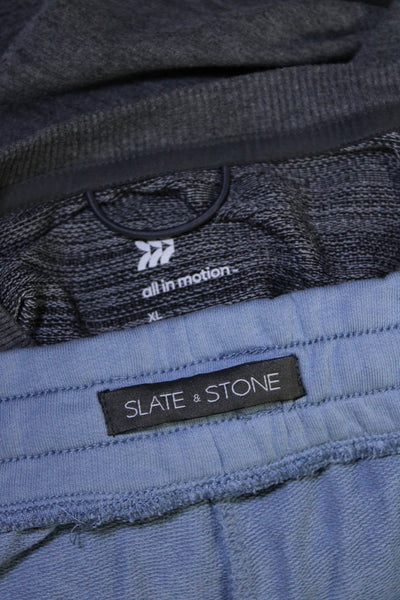 Slate & Stone Men's Casual Drawstring Shorts Light Blue Gray Size L XL, Lot 2