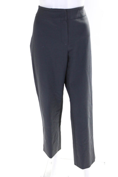 Armani Collezioni Womens Gray High Rise Straight Leg Dress Pants Size 12
