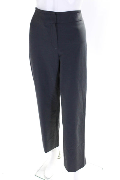 Armani Collezioni Womens Gray High Rise Straight Leg Dress Pants Size 12