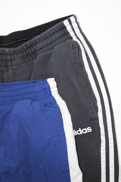 Adidas Women's Elastic Waist Side Striped Jogger Pants Black Size M