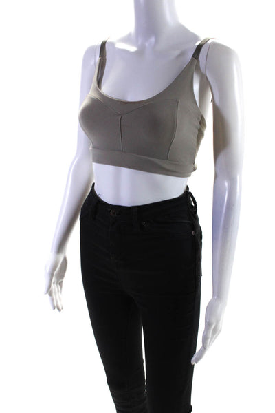 Live the Process Womens Solid Corset Style Bralette Shirt Gray Size Extra Small