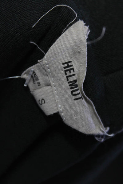 Helmut Women's Draped Collar Asymmetric Hem Biker Jacket Dark Gray Size S