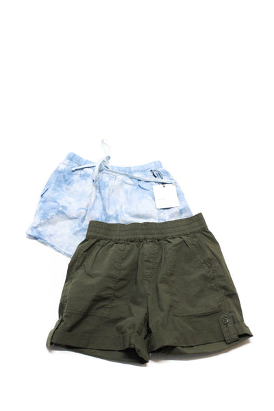 Sanctuary Bella Dahl Women's Pull On Shorts Green Blue Size 24 XS Lot 2