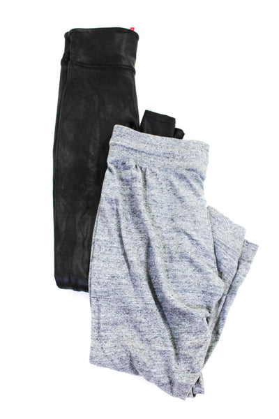 Spanx Nike Womens Faux Leather Stripe Leggings Crop Sweatpants Size XS Lot 2