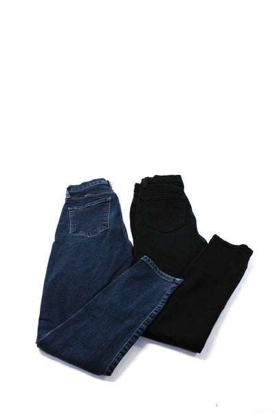 J Brand Womens Alana Crop Jeans Black Blue Size 26 Lot 2