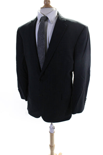 346 Brooks Brothers Men's Long Sleeve Collared Stripped Button Blazer Gray 46