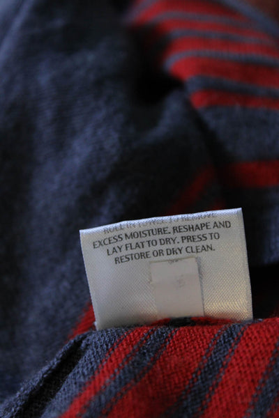 Eileen Fisher Womens Merino Wool Open Striped Cardigan Sweater Gray Size XS