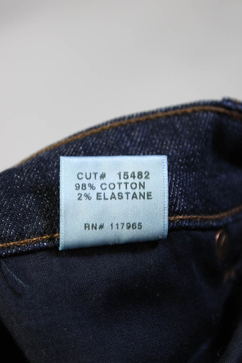 J Brand Womens Cotton Buttoned Dark Wash Skinny Jeans Blue Size 24 25 -  Shop Linda's Stuff