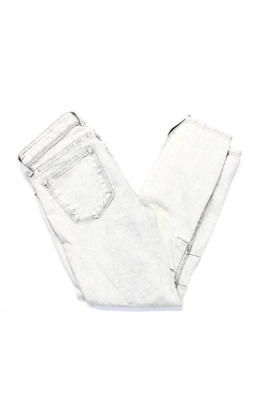 Helmut Mens Cotton Zipped Hem Buttoned 5-Pocket Skinny Jeans Gray Size M