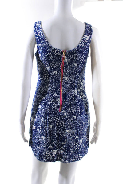 Lilly Pulitzer for Target Womens Fish Print Sleeveless Dress Blue White Size 2