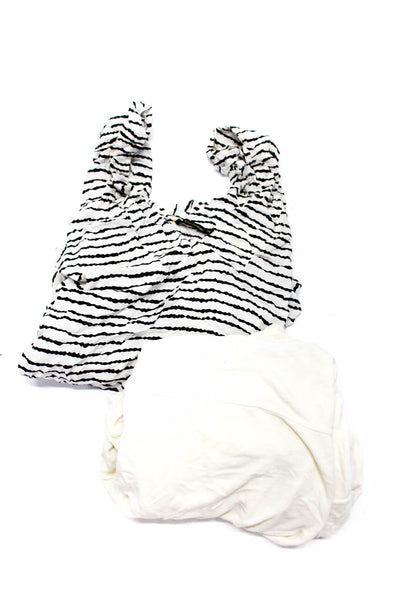 Standard James Perse Vix Paula Hermanny Womens White Sweater Top Size 1 M lot 2